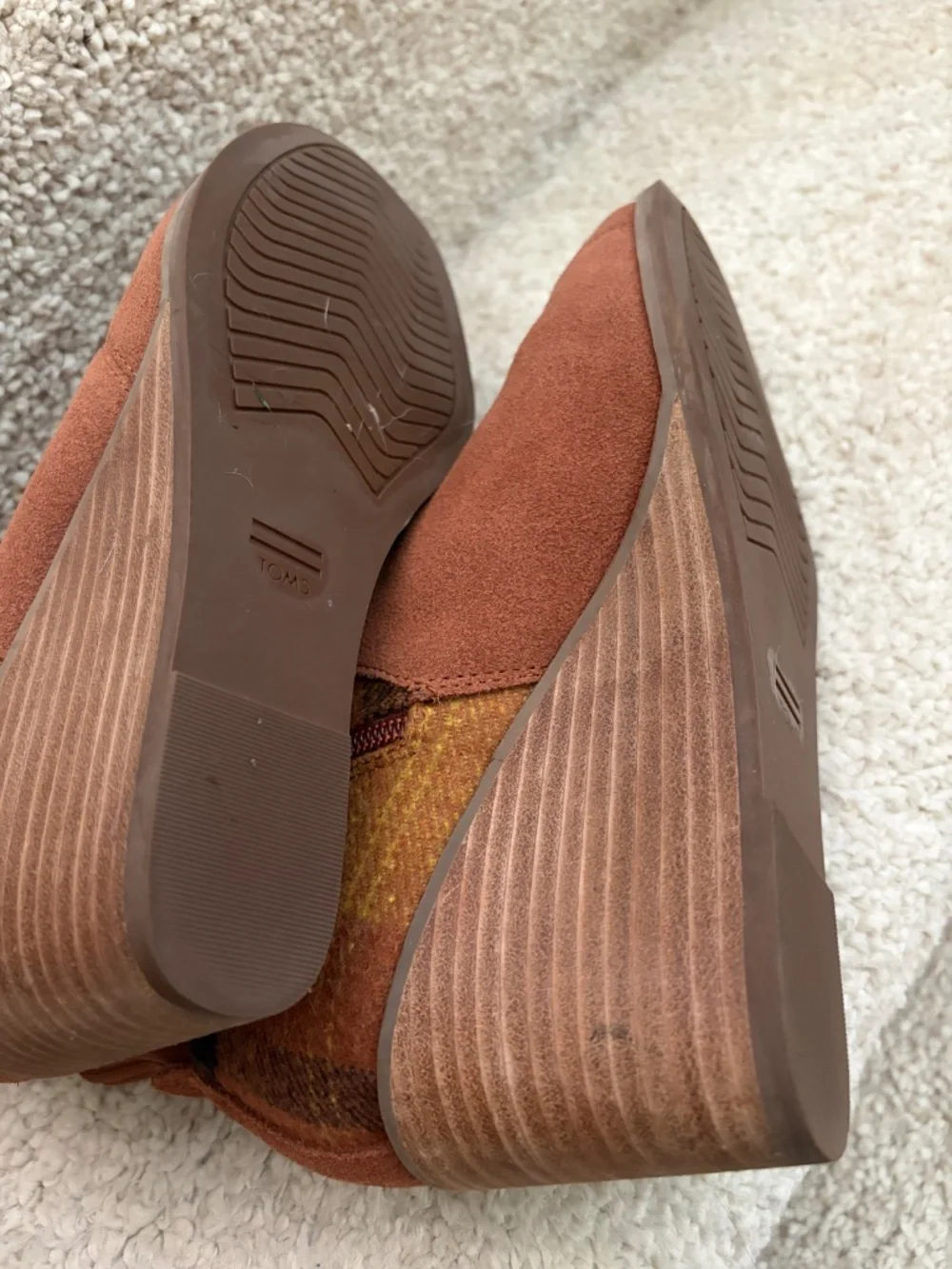 TOMS Bootie with plaid